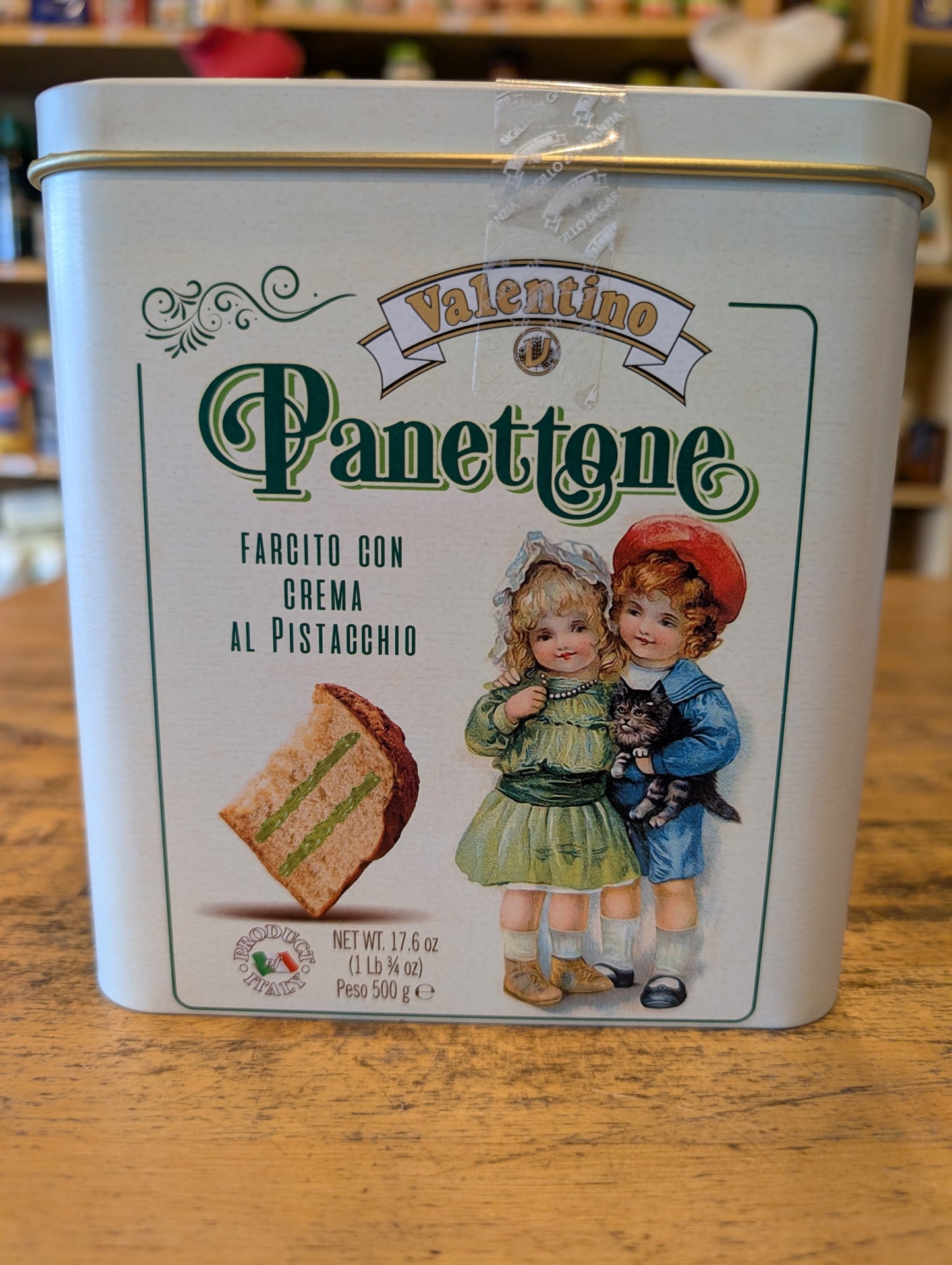 Panettone al pistacchio Valentino